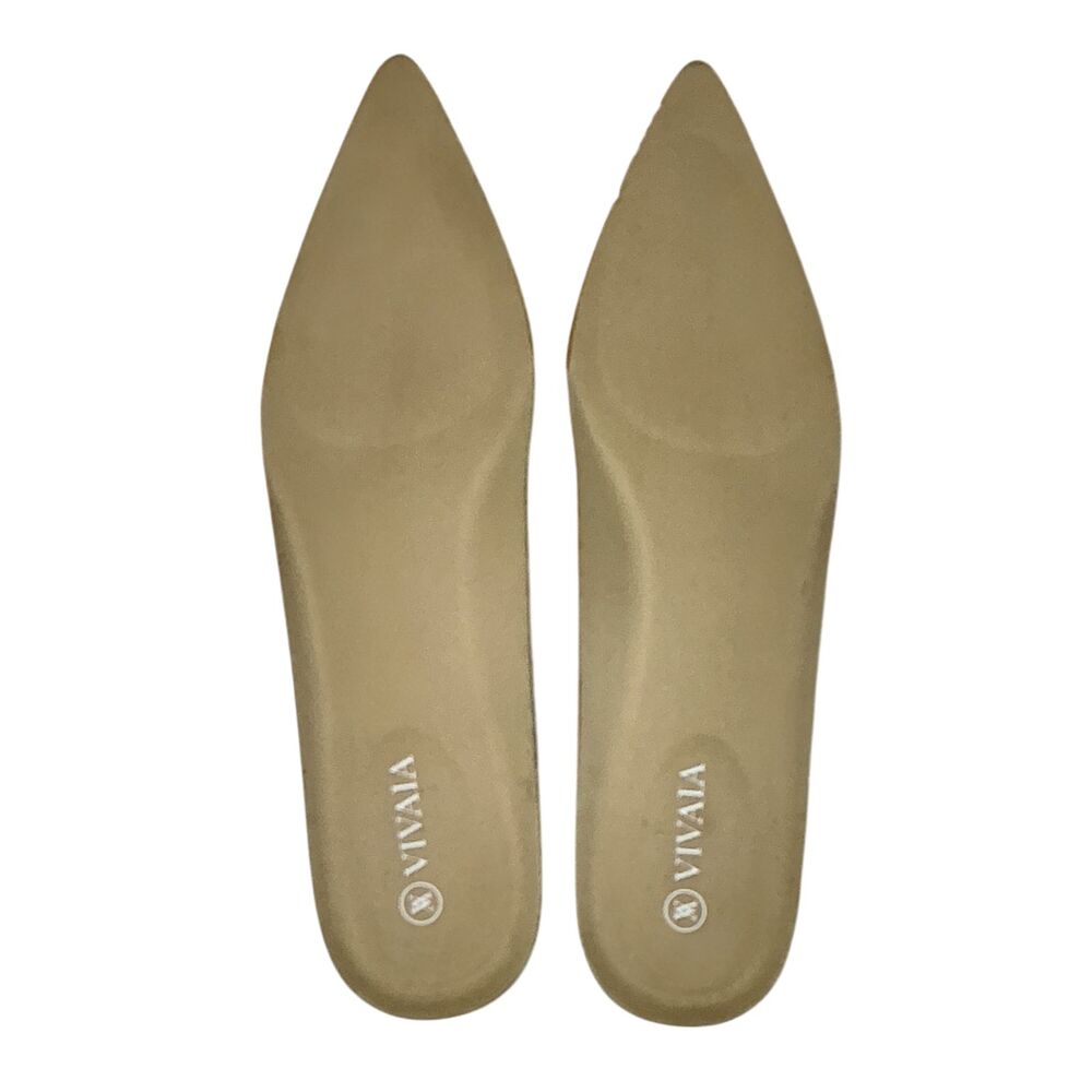 VIVAIA Women's Aria Pointed-Toe Ballet Flats Women's Size 8.5 Almond Beige - Picture 11 of 16